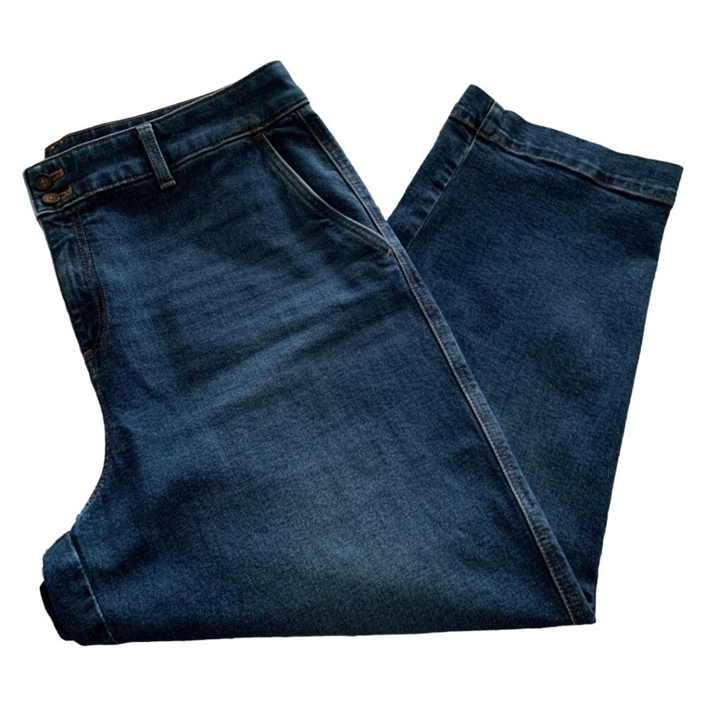 TALBOTS Womens' Darien Wash High Waist Straight Ankle Jeans Size 16 - Picture 7 of 8